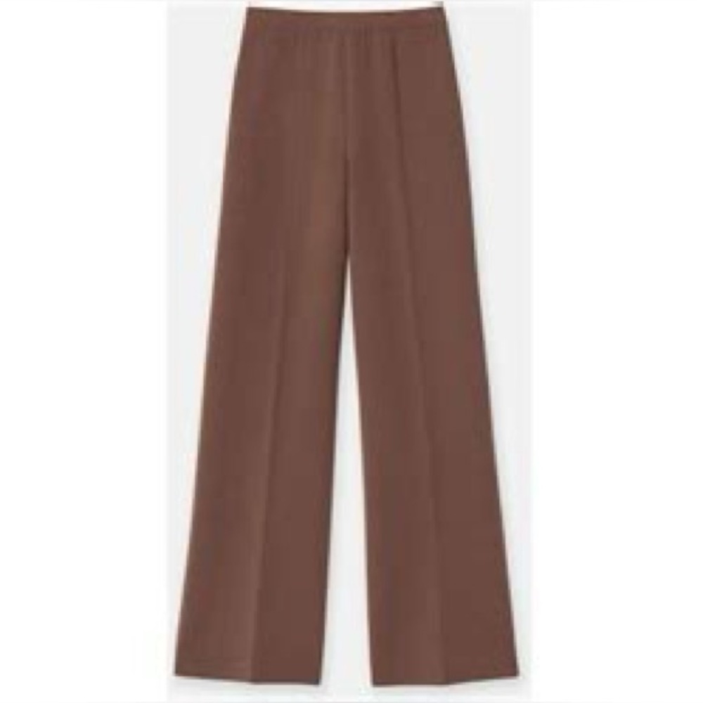 Lafayette 148 NY Cashmere Silk Double Knit Pull-On Pants NWT Wood 2X $1198